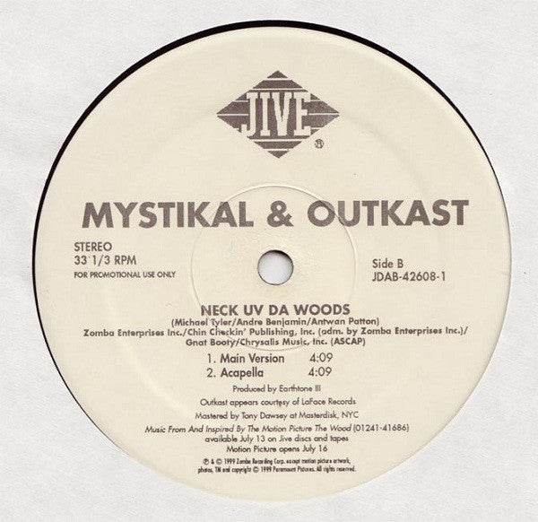 Mystikal & Outkast : Neck Uv Da Woods (12", Single, Promo)