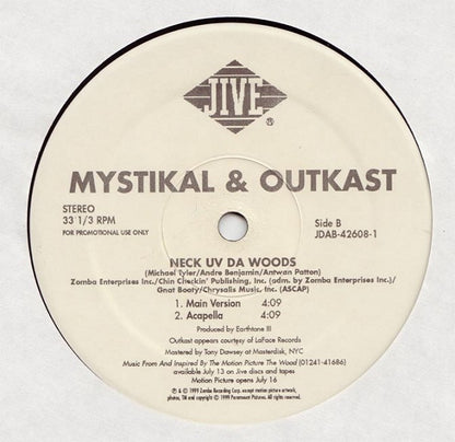 Mystikal & Outkast : Neck Uv Da Woods (12", Single, Promo)