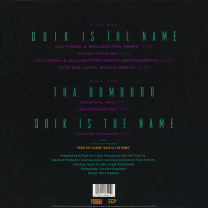 DJ Quik : Quik Is The Name / Tha Bombudd (12", Promo)