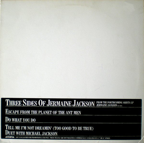 Jermaine Jackson : Three Sides Of Jermaine Jackson (12", Promo)
