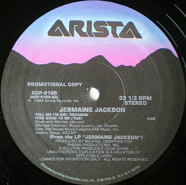 Jermaine Jackson : Three Sides Of Jermaine Jackson (12", Promo)