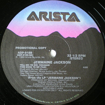 Jermaine Jackson : Three Sides Of Jermaine Jackson (12", Promo)