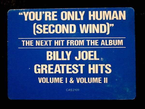Billy Joel : You're Only Human (Second Wind) (12", Promo)