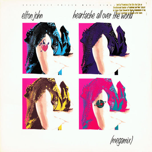 Elton John : Heartache All Over The World (Megamix) (12")