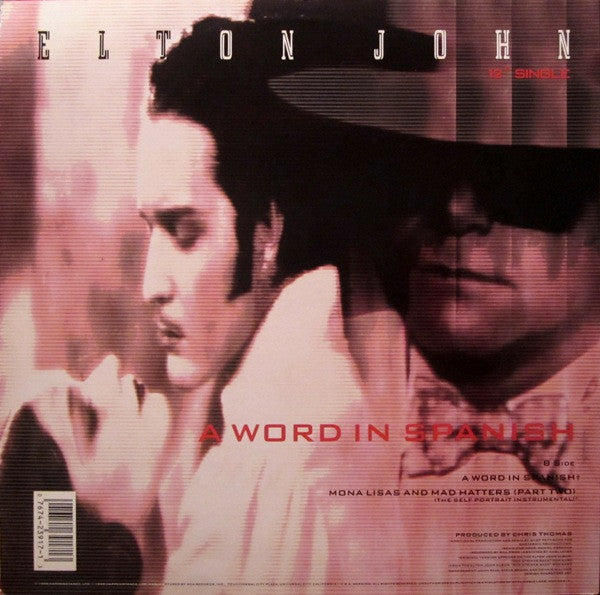 Elton John : Mona Lisas And Mad Hatters (Part Two) (12", Single)