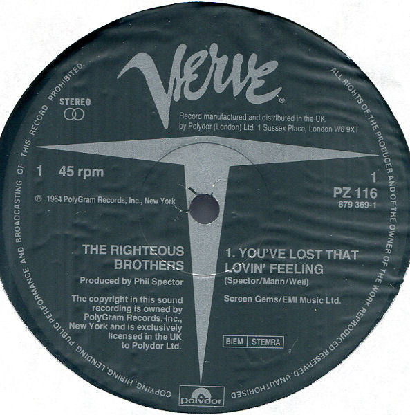 The Righteous Brothers : You've Lost That Lovin' Feeling (12", Single)