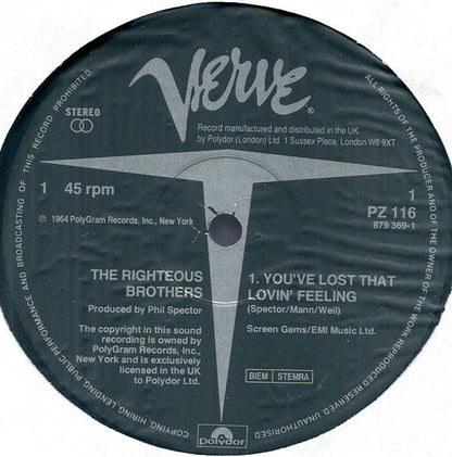 The Righteous Brothers : You've Lost That Lovin' Feeling (12", Single)