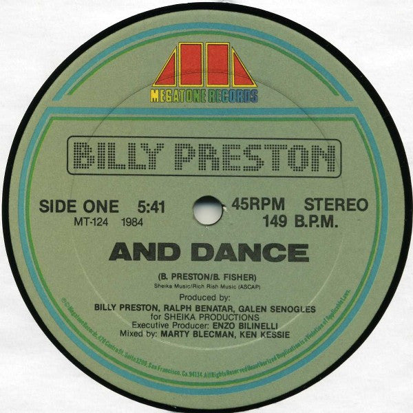 Billy Preston : And Dance / Kick-It (12", Maxi)