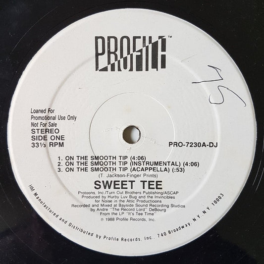 Sweet Tee : On The Smooth Tip (12", Promo)