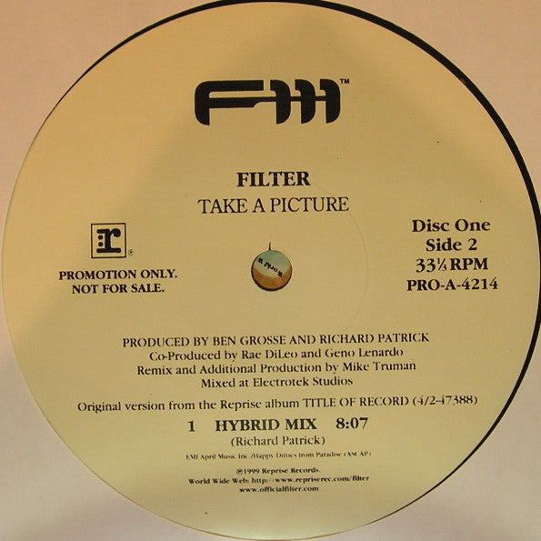 Filter (2) : Take A Picture (2x12", Promo)