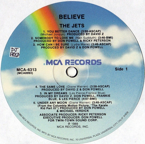 The Jets : Believe (LP, Album)