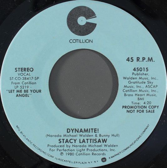 Stacy Lattisaw : Dynamite! (7", Mono, Promo)