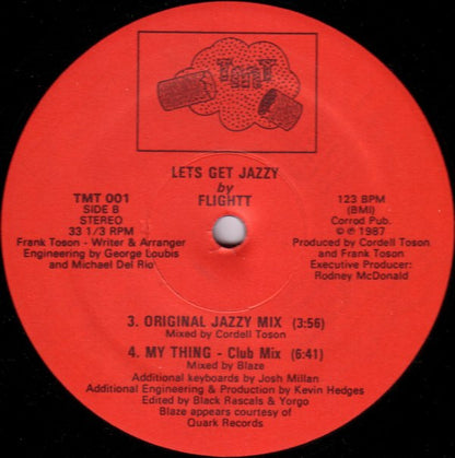 Flightt* : Lets Get Jazzy (12")