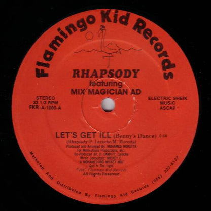 Rhapsody (8) featuring Mix Magician Ad : Let's Get Ill (Benny's Dance) (12")