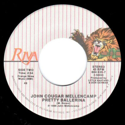 John Cougar Mellencamp : Rain On The Scarecrow (7", Single, 49)
