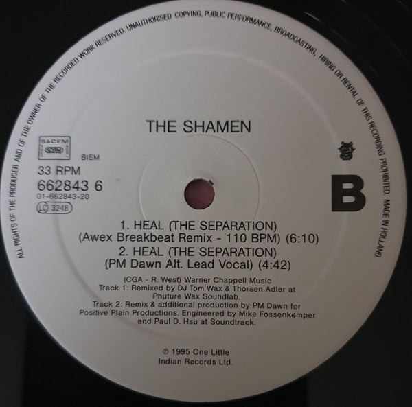 The Shamen : Heal (The Separation) (12", Single)