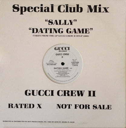 Gucci Crew II : Sally "That Girl" / Dating Game (12", Promo)