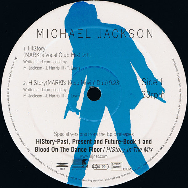 Michael Jackson : HIStory / Ghosts (12", Single)