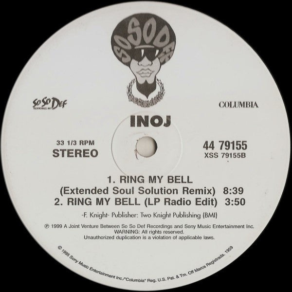 Inoj : Ring My Bell (12", Single)