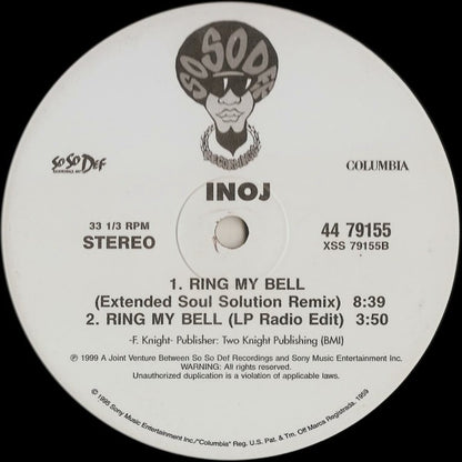 Inoj : Ring My Bell (12", Single)