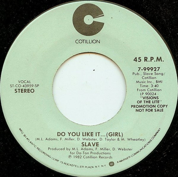 Slave : Do You Like It... (Girl) (7", Promo)
