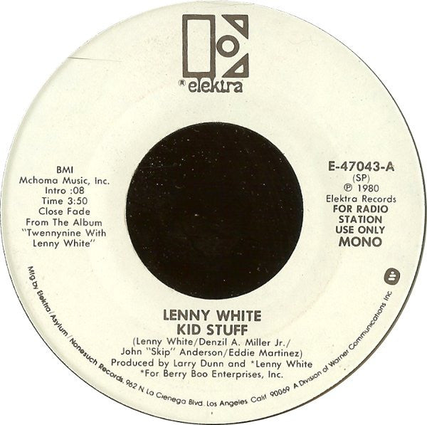 Lenny White : Kid Stuff (7", Mono, Promo, SP )