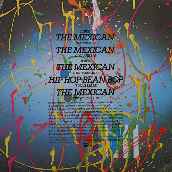 Jellybean* : The Mexican (12", Single, Win)