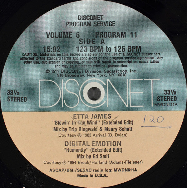 Various : Volume 6 Program 11 (2x12")