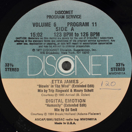 Various : Volume 6 Program 11 (2x12")