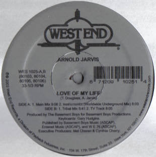 Arnold Jarvis : Love Of My Life (12")