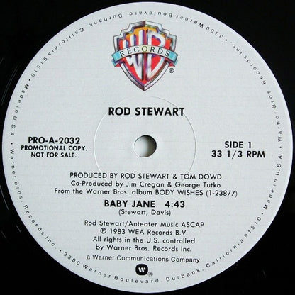 Rod Stewart : Baby Jane (12", Promo)