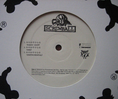 Screwball : H-O-S-T-Y-L-E (12", Promo)