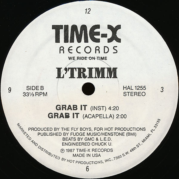 L'Trimm : Grab It (12", Whi)