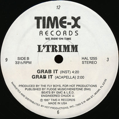 L'Trimm : Grab It (12", Whi)