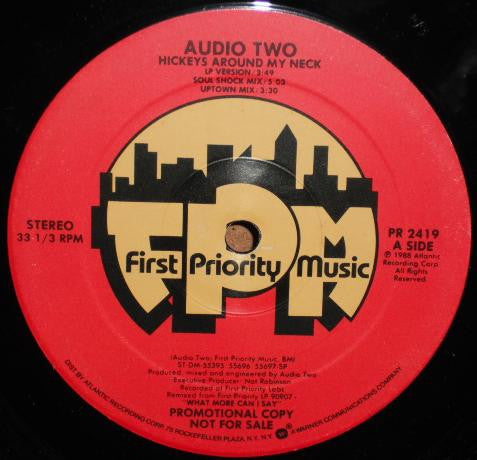 Audio Two : Hickeys Around My Neck (12", Promo)