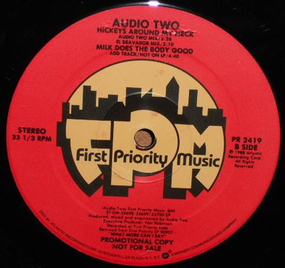 Audio Two : Hickeys Around My Neck (12", Promo)