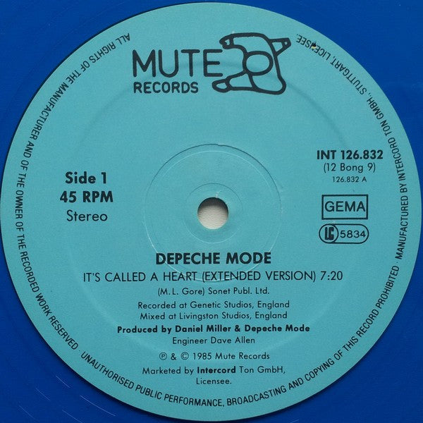 Depeche Mode : It's Called A Heart (Extended) (12", Maxi, Blu)