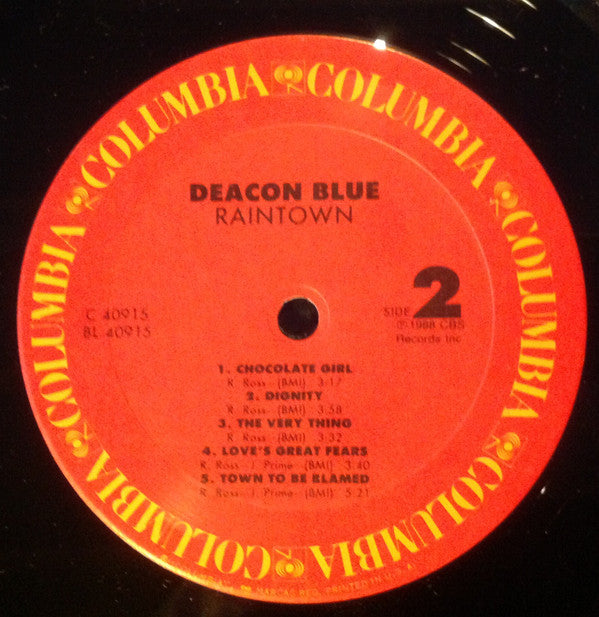 Deacon Blue : Raintown (LP, Album)