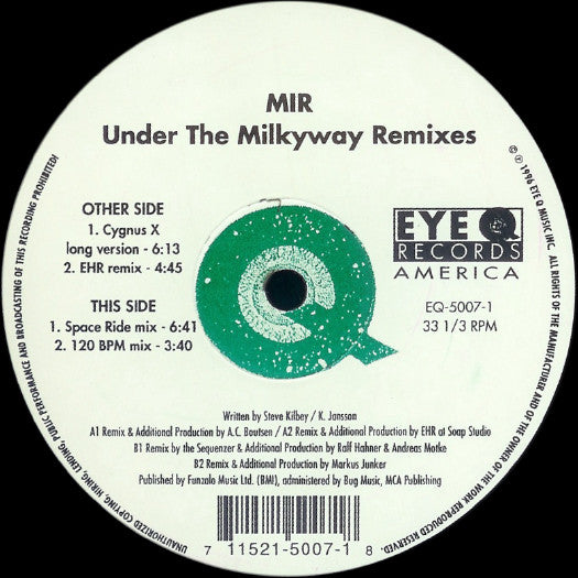 MIR : Under The Milkyway Remixes (12")