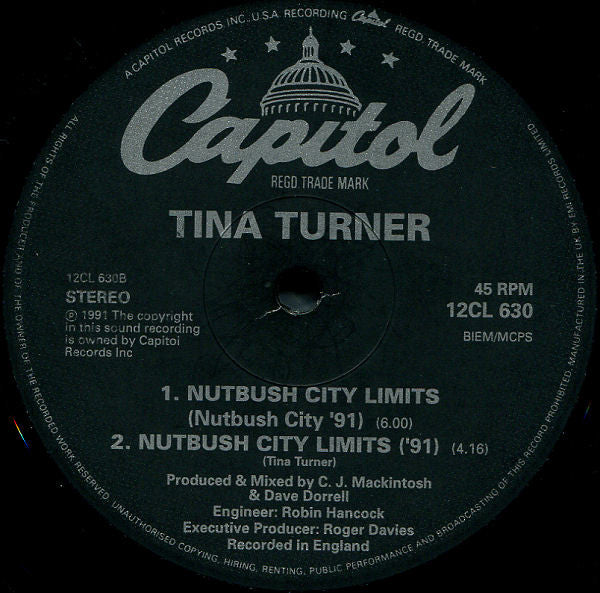 Tina Turner : Nutbush City Limits (12", Single)