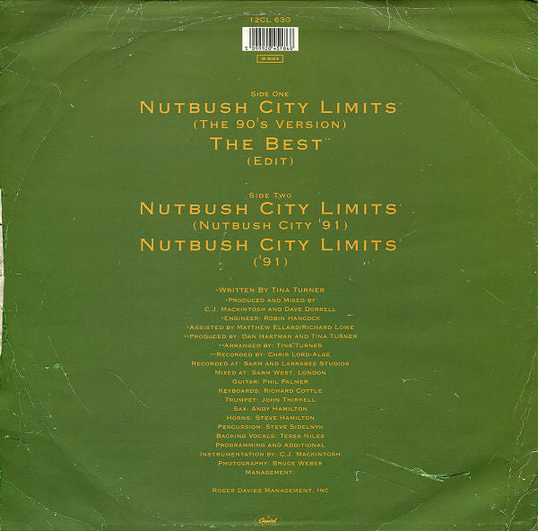Tina Turner : Nutbush City Limits (12", Single)