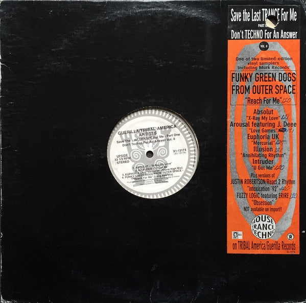 Various : Don't Techno For An Answer Vol. II (Save The Last Trance For Me) (Part One) (LP, Ltd, Smplr)