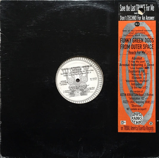 Various : Don't Techno For An Answer Vol. II (Save The Last Trance For Me) (Part One) (LP, Ltd, Smplr)