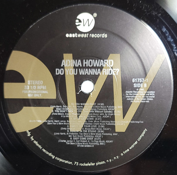 Adina Howard : Do You Wanna Ride? (LP, Album, Promo)