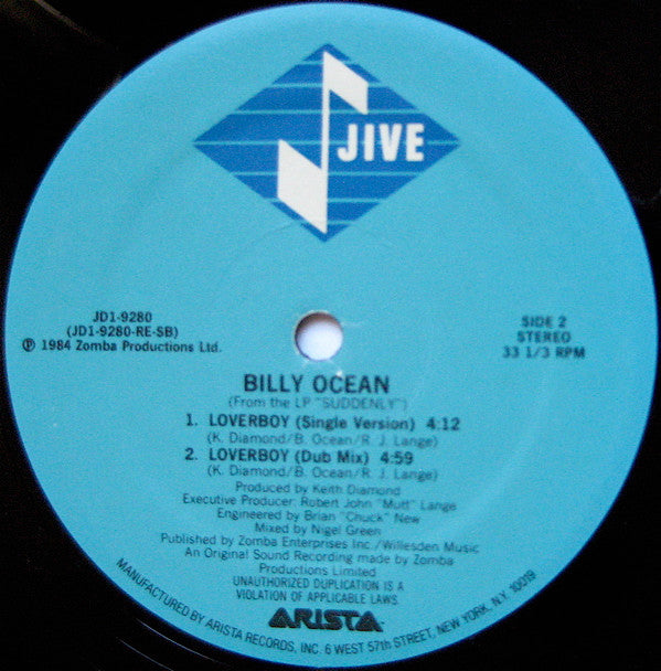 Billy Ocean : Loverboy (12")