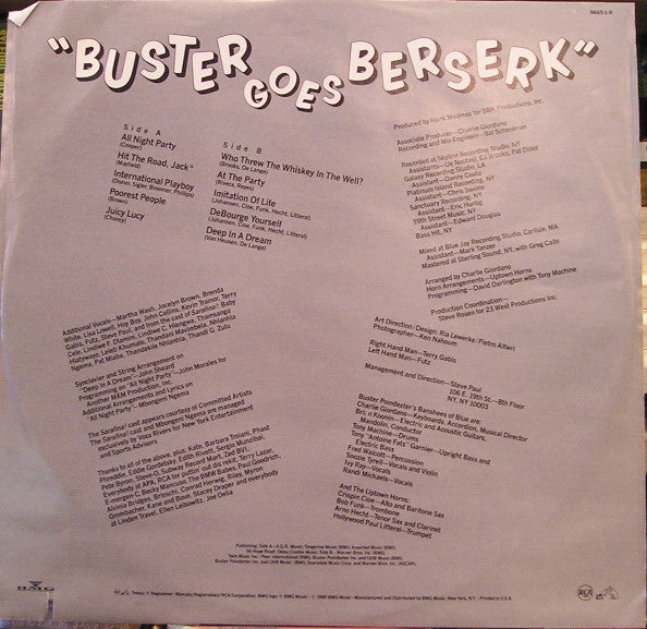 Buster Poindexter : Buster Goes Berserk (LP, Album)