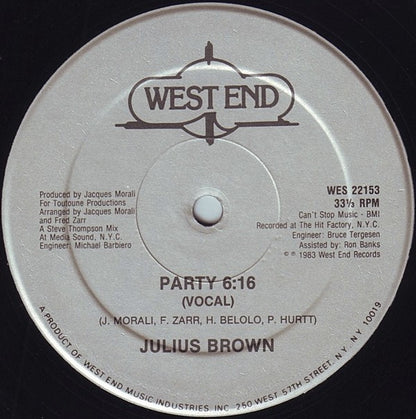 Julius Brown : Party (12")