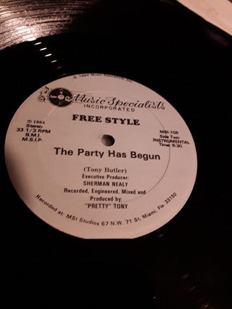 Freestyle : The Party Has Begun (12", Gre)