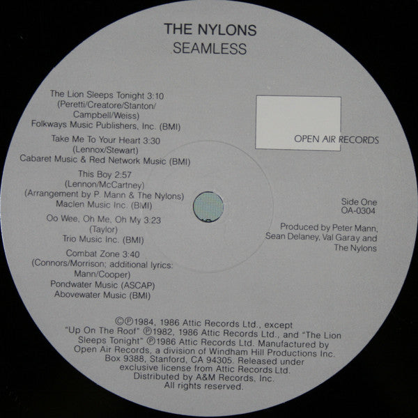 The Nylons : Seamless (LP, Album)