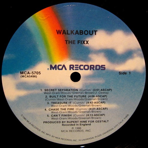 The Fixx : Walkabout (LP, Album, Pit)